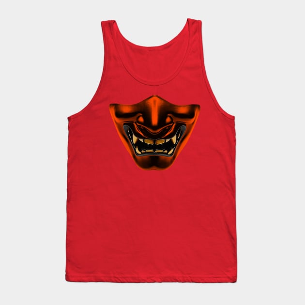 Demon Mask - Orange Tank Top by BigOrangeShirtShop